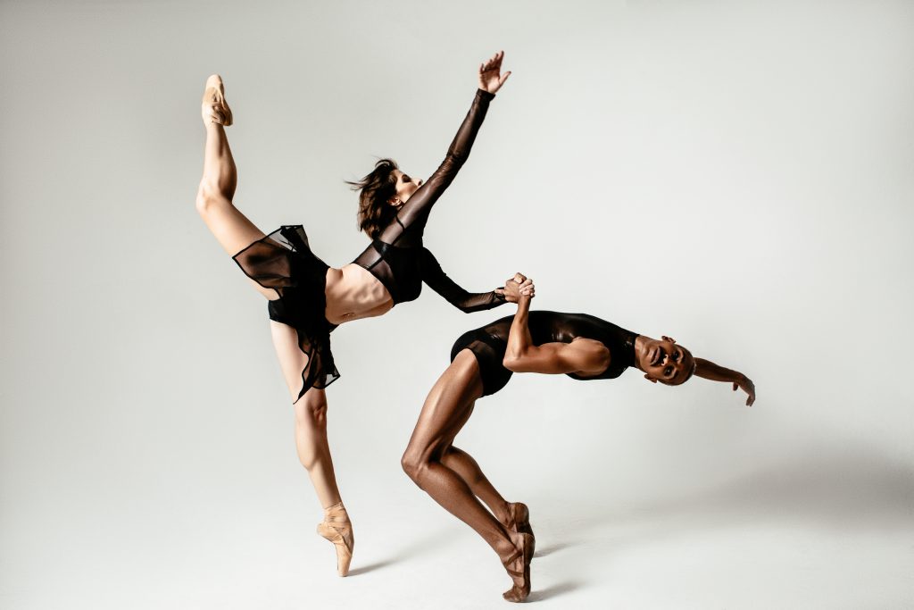 two professional dancers within the community